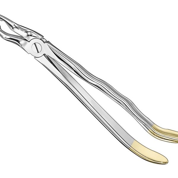EXTRACTING FORCEPS ANATOMICALLY SHAPED HANDLE DIAMANTIERT