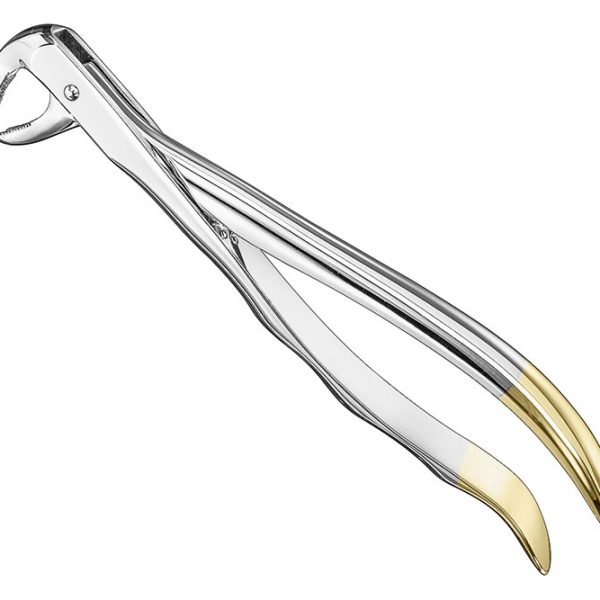 EXTRACTING FORCEPS ANATOMICALLY SHAPED HANDLE DIAMANTIERT
