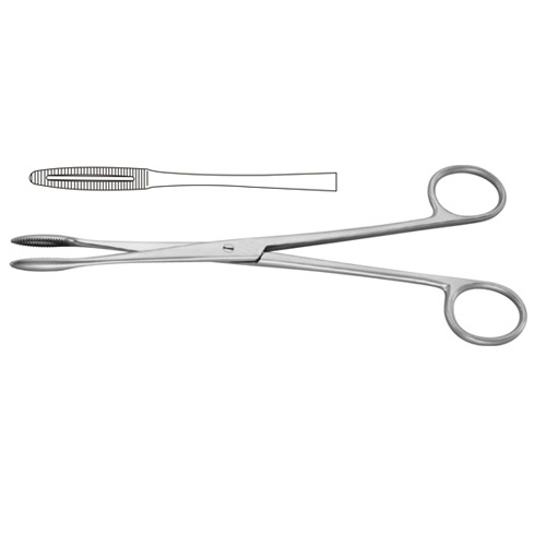 Gross-Maier Dressing Forceps Straight - Without Ratchet 22 cm